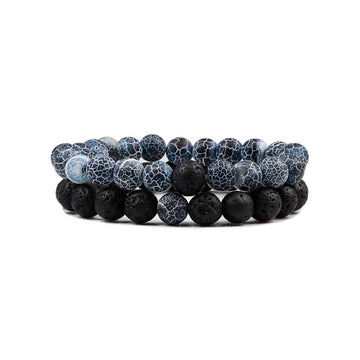 Pulseira Masculina Pedras Naturais Protark
