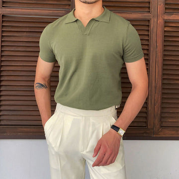 Capri V-Collar Polo Shirt