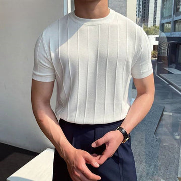 Monaco Knit Stripe T-Shirt