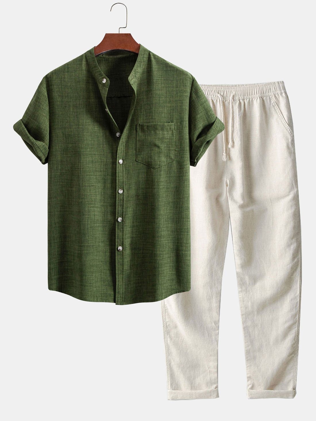 The Amalfi Stand Collar Set – Trouser Edition