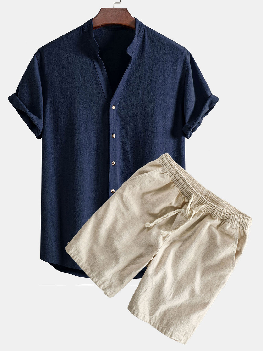 The Capri V-Neck Linen Set