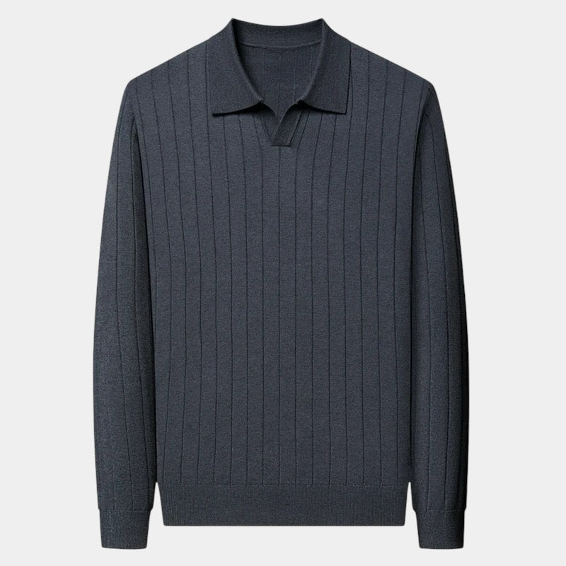 Belmont Knit Long Sleeve Polo