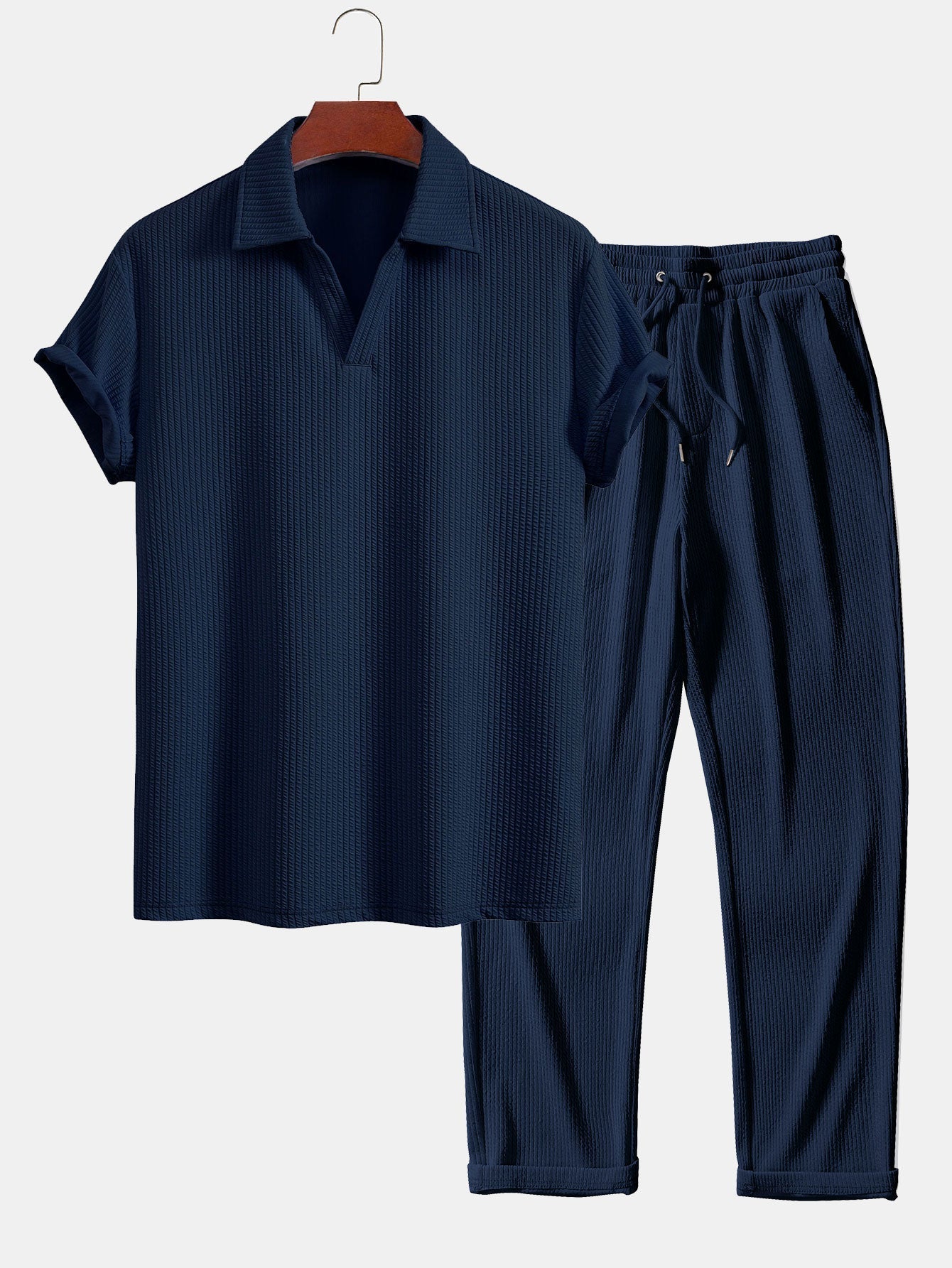 The Berlin Ribbed Polo Set