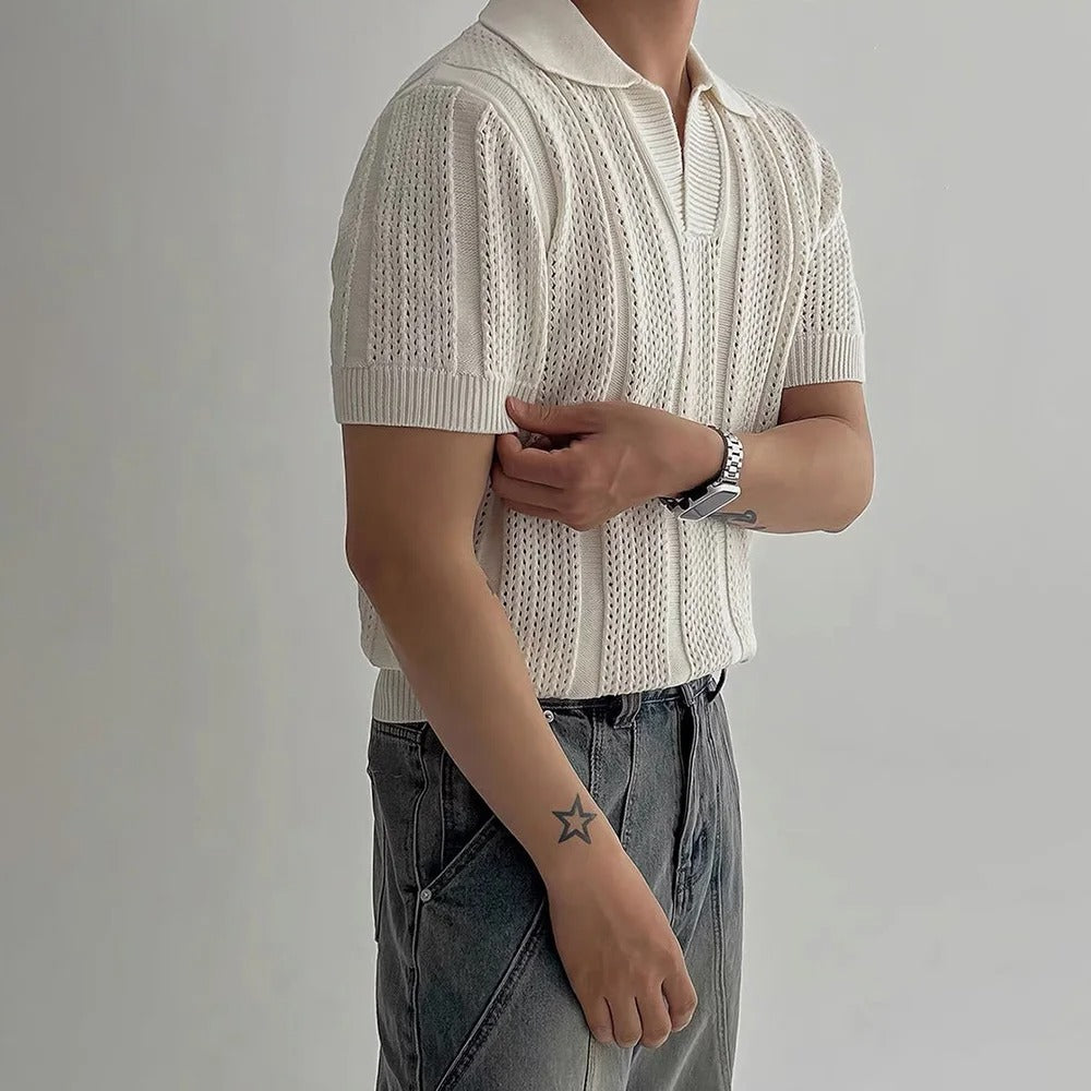 Amalfi Textured Knit Polo