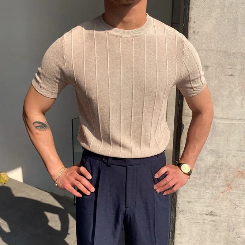Monaco Knit Stripe T-Shirt